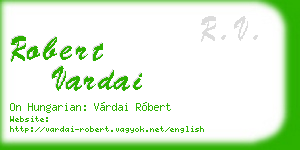robert vardai business card