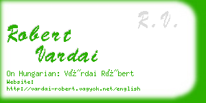 robert vardai business card